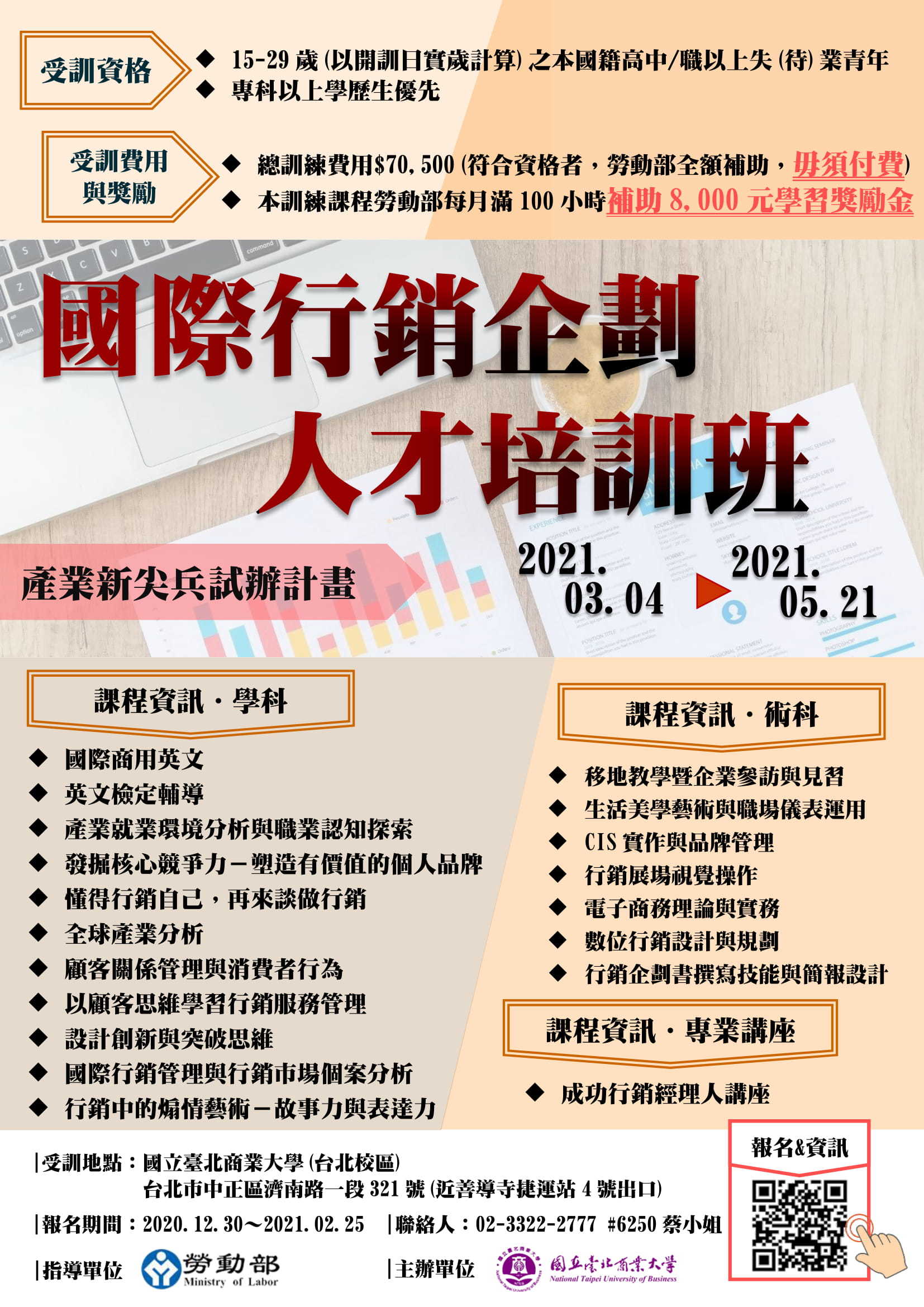 國際行銷企劃人才培訓試辦計畫